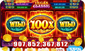 Classic slot game reels and symbols