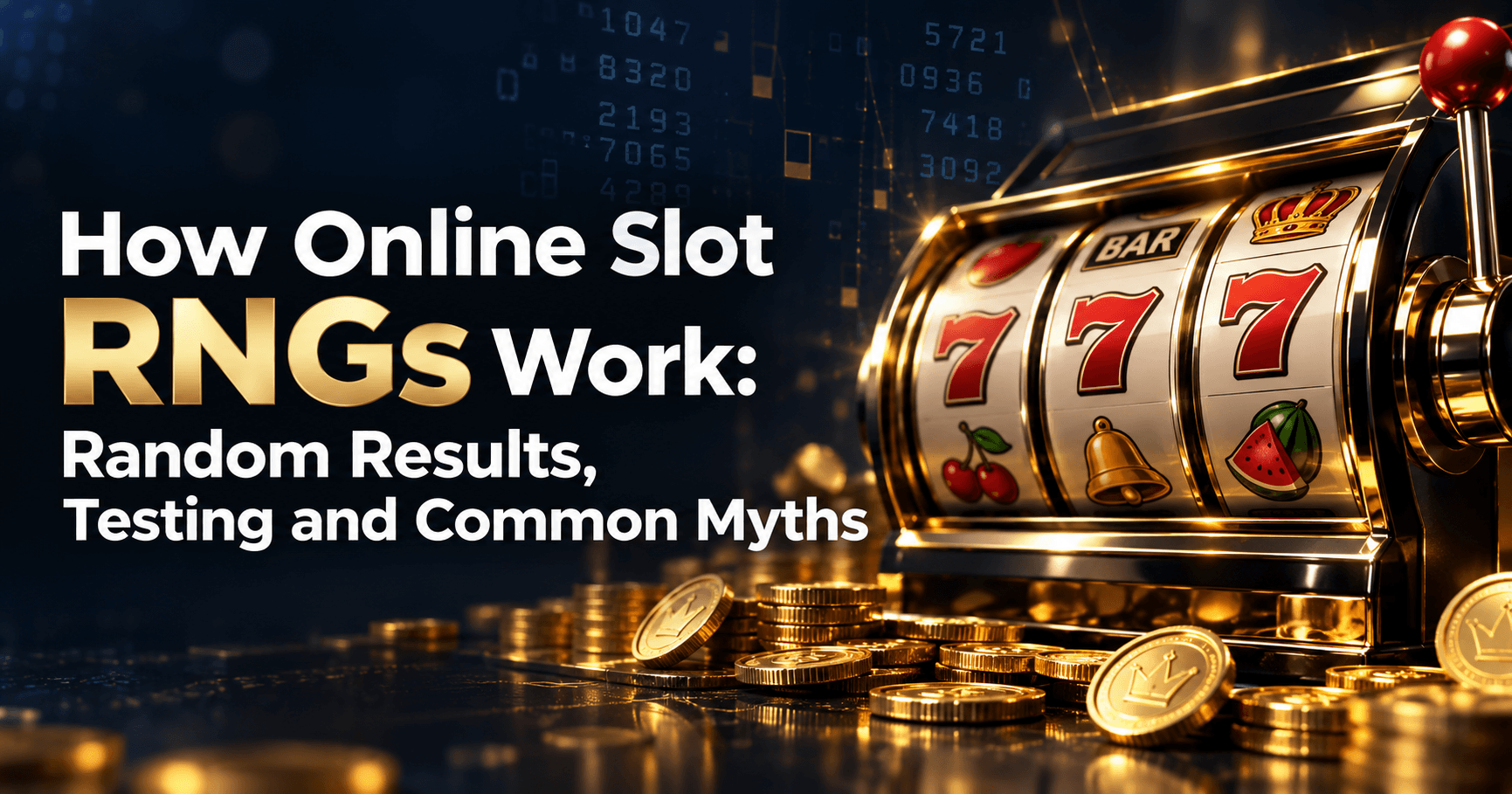 Random number generator process behind an online slot result